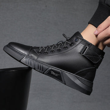 Dark Leather Boots