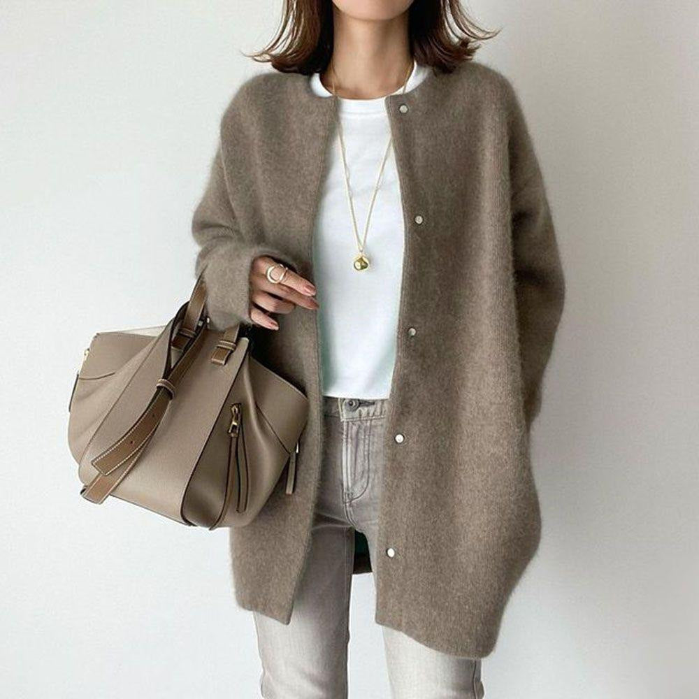 Buttoned Cardigan With Long Sleeves