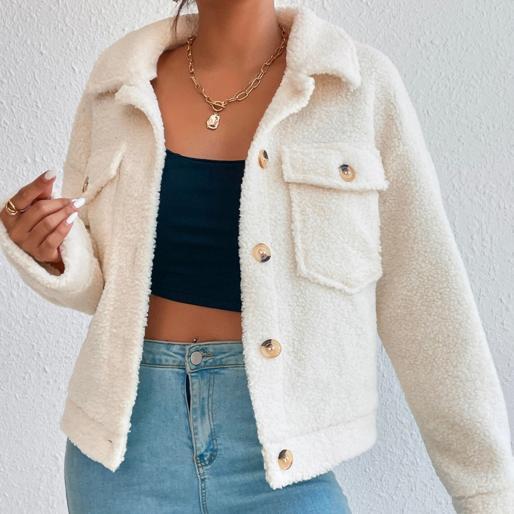 Creamy Teddy Jacket